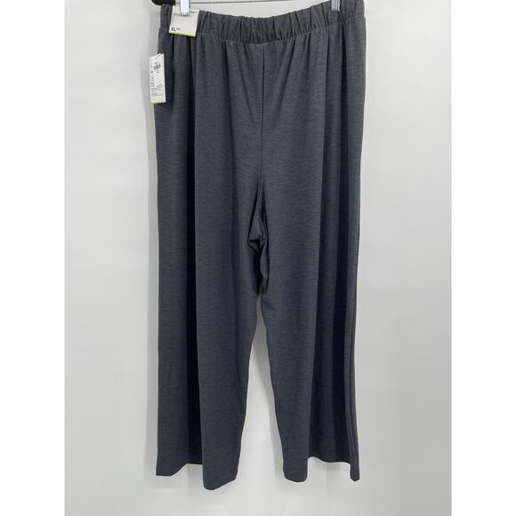 Old Navy Womens Active Go Dry Heather Dark Gray Wide Leg Stretchy Pants XL Tall - Picture 2 of 14
